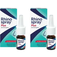 Rhinospray Plus bei Schnupfen Nasenspray Doppelpack 2X10 ml Dosierspray