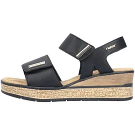 Rieker Keilsandalette Damen Schwarz 39