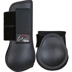 Pferd Gamaschen und Streichkappen Classic 4er Set schwarz SCHWARZ WARMBLUT