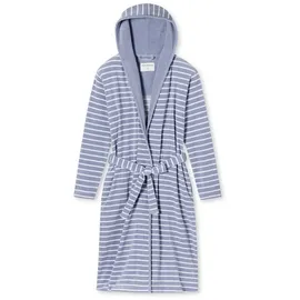 SCHIESSER Bademantel Feather Terry, Bade-mantel sauna Morgen-mantel grau M (38)