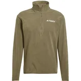 adidas Multi Essentials 1/2 Zip Fleeceoberteil Olive Strata S