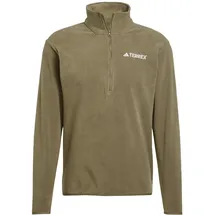 adidas Multi Essentials 1/2 Zip Fleeceoberteil Olive Strata S
