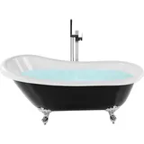 Beliani Beliani, Badewanne schwarz oval 170 x 76 cm CAYMAN