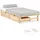 Homestyle4u Futonbett 90 x 200 cm Braun