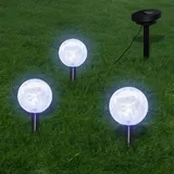 vidaXL Gartenleuchten 6 Stk. LED mit Erdspießen & Solarmodulen