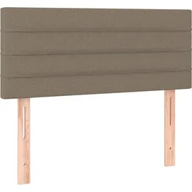 vidaXL Boxspringbett 100 x 200 cm Taupe