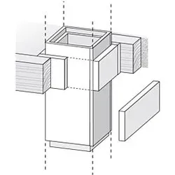 Bertrams Camino-fix Durchführung 02DFH für Holzdecken L90