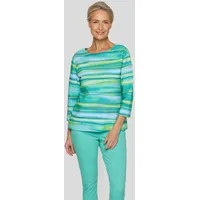 Rabe 3/4-Arm-Shirt, im Streifen-Aquarell-Look Rabe Smaragd