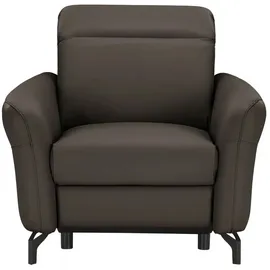 Uno Relaxsessel Basel Leder 99 x 87 x 96 cm Braun elektrisch