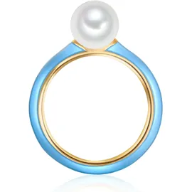 yokoamii Ring Metall, Muschelkernperle in gelbgold | Gr.: 52