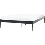 Beliani Beliani, Bett Vaurs 140 x 200 cm Schwarz modern Industrie-Design