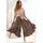 LASCANA Hosenrock Damen Bedruckt Braun 48