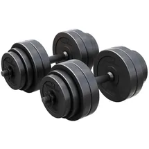 Gorilla Sports E-Series Kurzhantelset Kurzhanteln 30 kg schwarz