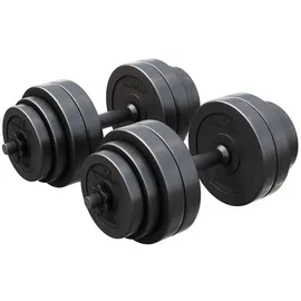 Gorilla Sports E-Series Kurzhantelset Kurzhanteln 30 kg schwarz