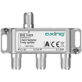 axing/skt Axing BVE 3-02X 3-fach Verteiler (unsymmetrisch), 4,5/8/8 dB, 5-1800 MHz, TV Data Internet Kabelfernsehen