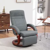 Homcom Relaxsessel 86 x 100 x 68 cm Grau mit Liegefunktion