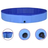 vidaXL Hundepool Faltbar Blau 300x40 cm PVC