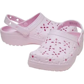 Crocs Classic Floral Cut Out Clog Rosa 36