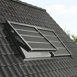 VELUX Markise Verdunkelung SSS SK06 0000S Aluminium Dunkelgrau