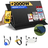 onPower: 2000 Watt Balkonkraftwerk - Garten & Flachdach / ohne Speicher / 5m
