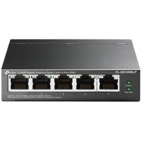 TP-LINK TL-SG1005LP 5-Port-Gigabit-Desktop-Switch mit 4-Port-PoE+