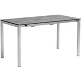 KETTLER Home&Garden GmbH Cubic Ausziehtisch 210 x 70 x 75 cm silber/anthrazit