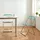 [en.casa] Stühle, Pornainen 2er Set Hellblau, transparent