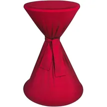 BestLivings Stehtischhusse Rot Ø 60 cm x 145 cm