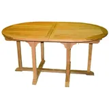 Lex Premium XXL Teak Ausziehtisch 220 x 110 x 75 cm Braun