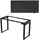pro.tec Höhenverstellbarer Schreibtisch Kirkkonummi 180x80cm Schwarz pro.tec