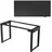 pro.tec Höhenverstellbarer Schreibtisch Kirkkonummi 180x80cm Schwarz pro.tec