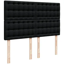 vidaXL Boxspringbett 140 x 200 cm Schwarz