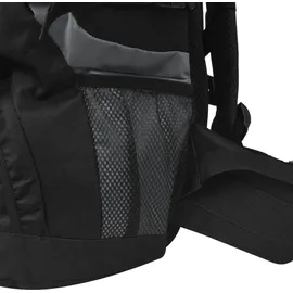 vidaXL Wanderrucksack XXL 75 L Schwarz und Grau