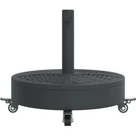 vidaXL Schirmständer mit Rollen 27 kg Schwarz