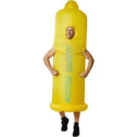 Tectake Aufblasbares Kostüm Mister Safety Unisex Einheitsgröße