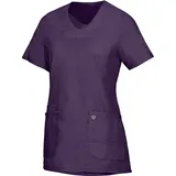 BP 1762-241-0890-XLn Überzieh-Kasack für Frauen, Superleichter Stoff, 150,00 g/m2 Stoffmischung mit Stretch, Aubergine, XLn