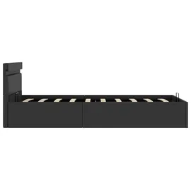 vidaXL Guillermo 90 x 200 cm Schwarz