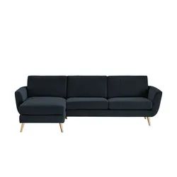 SOHO Ecksofa  Smilla ¦ blau ¦ Maße (cm): B: 274 H: 85 T: 156