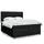 vidaXL Boxspringbett mit Matratze Schwarz 180x200 cm Stoff