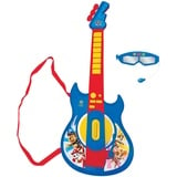 Lexibook Lexibook, Paw Patrol, Leuchtende elektronische Gitarre mit Mikrofon, Brille mit Mikrofon, Melodien, 2 Spielmodi, MP3-Anschluss, Blau/Rot, K260PA