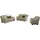 Cotta Couch 3-2-1 Garnitur creme 2-Sitzer + 2,5-Sitzer