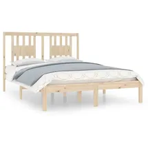 vidaXL Massivholzbett 120 x 200 cm Braun