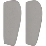 vidaXL Kopfteil mit Ohren Hellgrau 103x23x78/88 cm Stoff