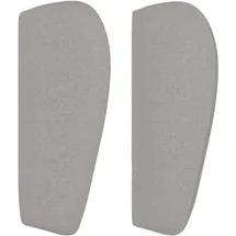vidaXL Kopfteil mit Ohren Hellgrau 103x23x78/88 cm Stoff