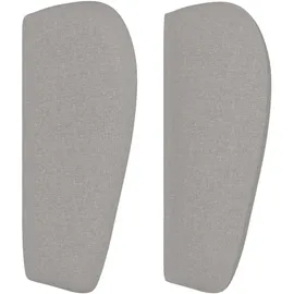 vidaXL Kopfteil mit Ohren Hellgrau 103x23x78/88 cm Stoff