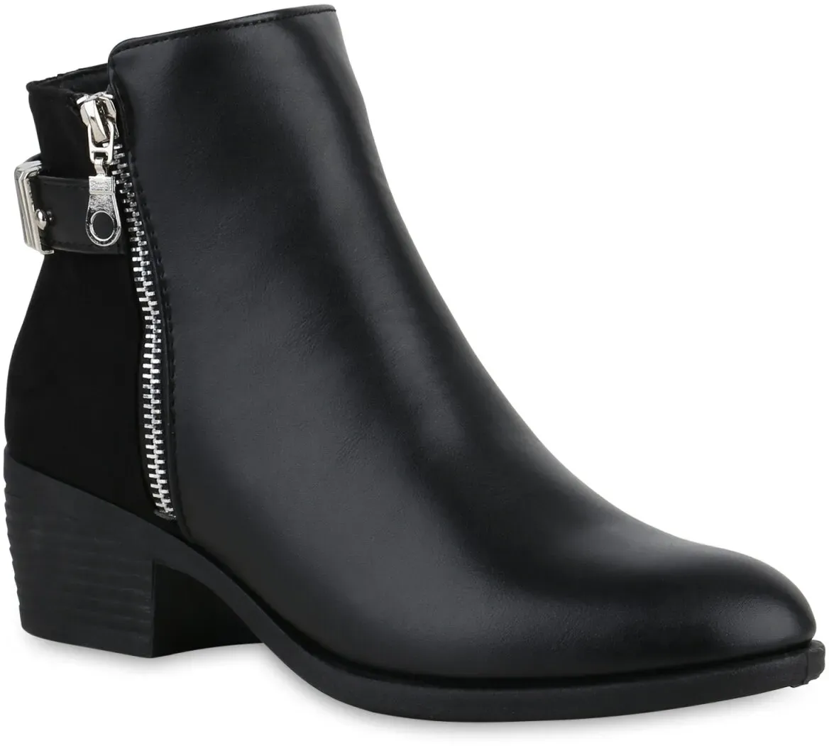 Damen Klassische Stiefeletten in Schwarz