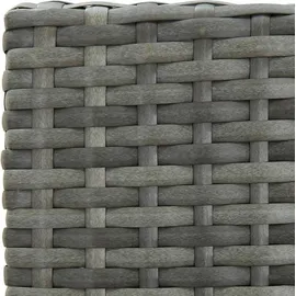 vidaXL Gartenstuhl 43,5 x 113,1 x 26,7 cm grau 4 St.
