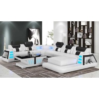 JVmoebel Ecksofa Zeitgenössisch Ecksofa U Form Wohnlandschaft Modern Sofa, 4 Teile, Made in Europe weiß