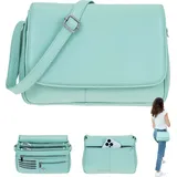Alessandro Salvatore Florenz 12975 Schultertasche Leder Mint Green
