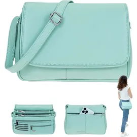 Alessandro Salvatore Florenz 12975 Schultertasche Leder Mint Green